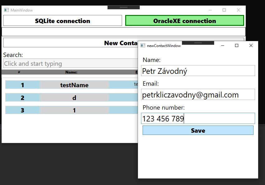 ContactsWpf learning project