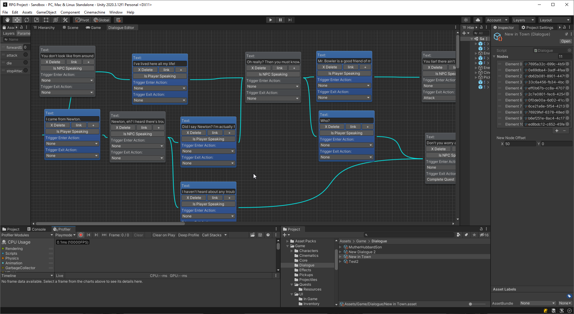 Dialogue In Editor Mode