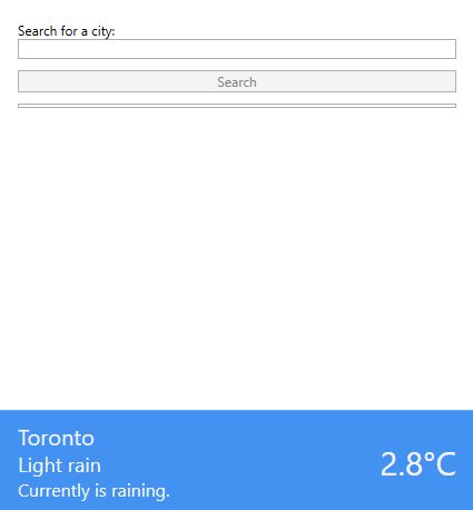 Weather App WPF MVVC