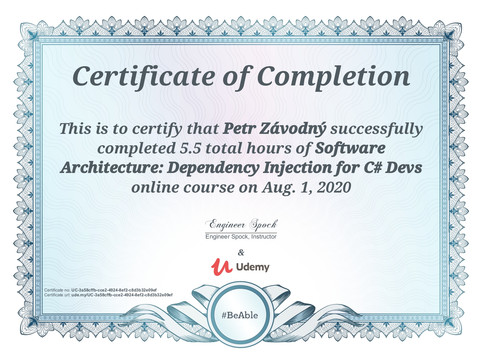 certificate Software Architecture: Dependency Injection for C# Devs