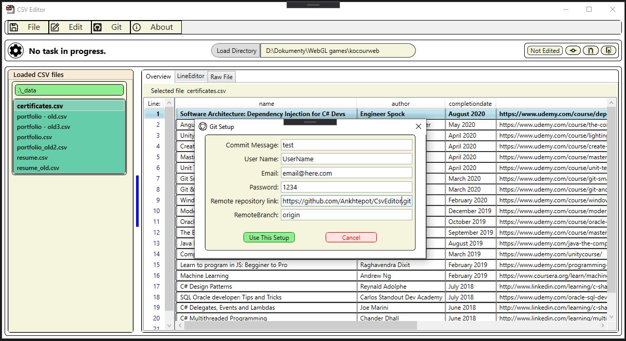 Csv Editor