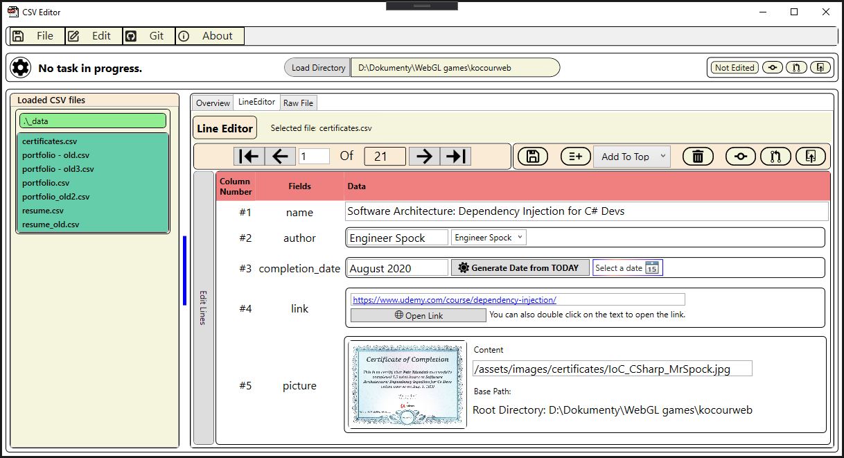 Csv Editor