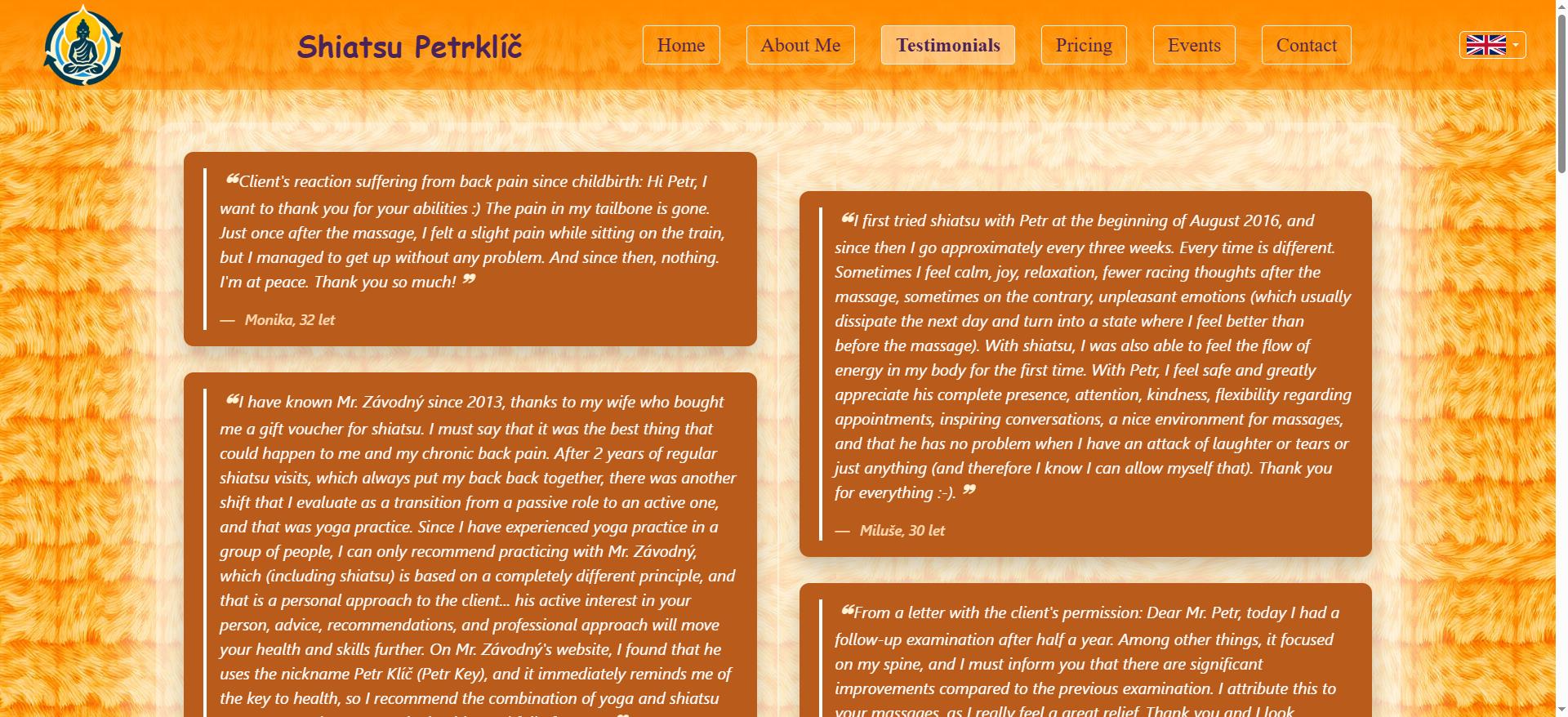 Testimonials Page